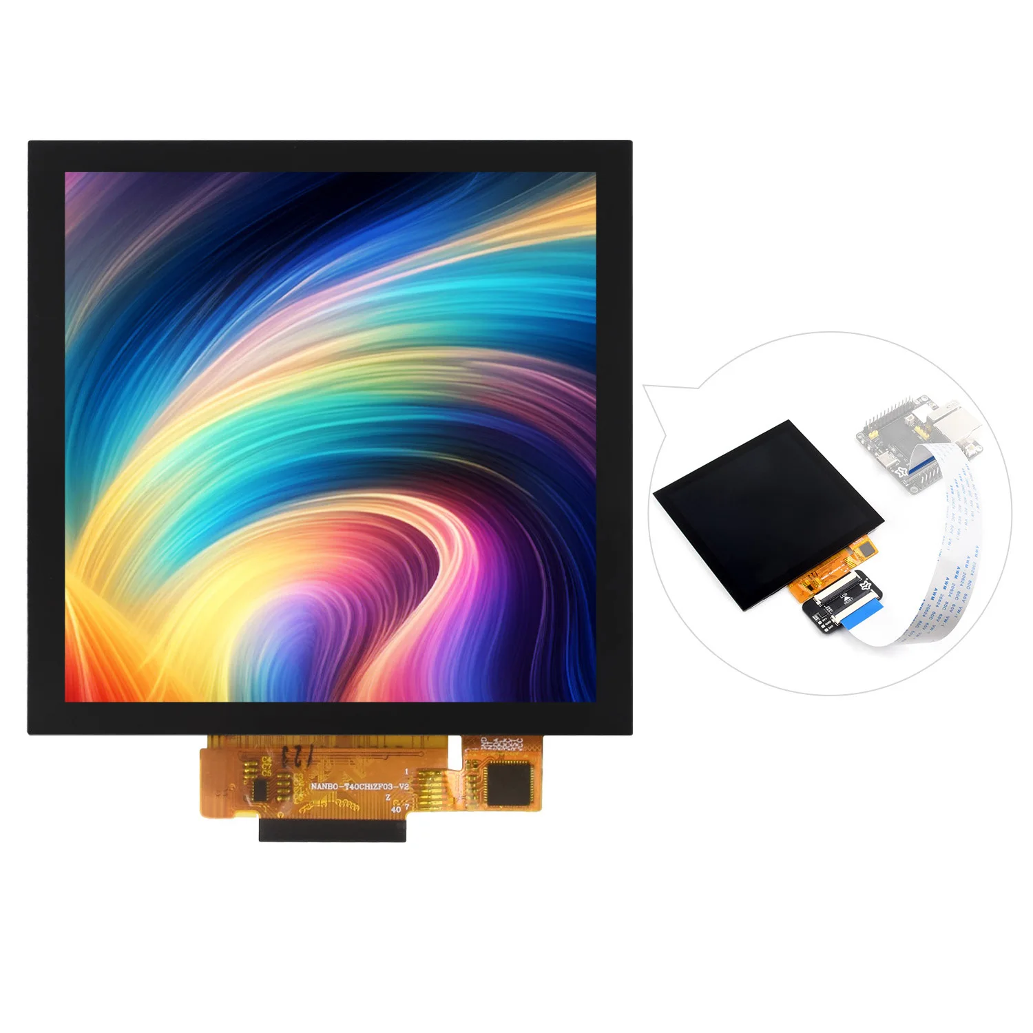 4-дюймовый емкостный сенсорный IPS-дисплей Waveshare 720 × пикселей КД/м² RGB совместим с