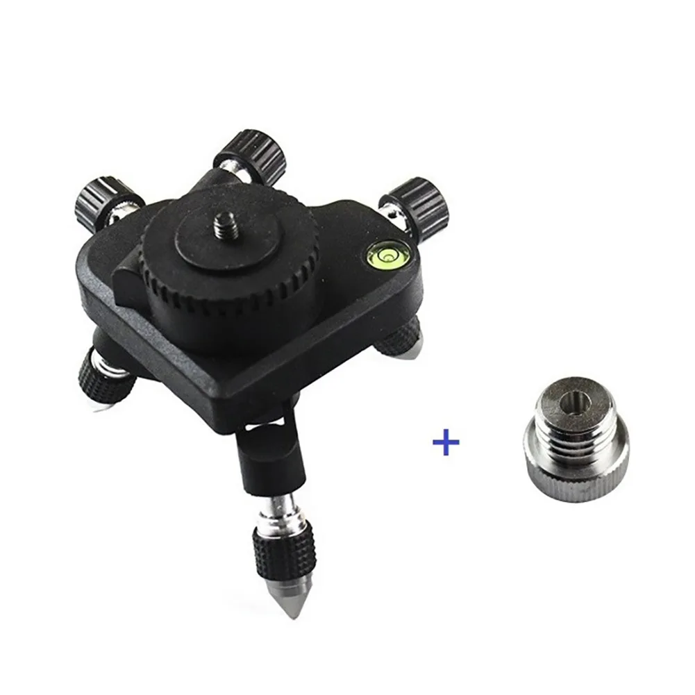 

Level Base Adjustable Rotation Meter Tripod Bracket 1/4" Interface With Adapter For Construction Tools
