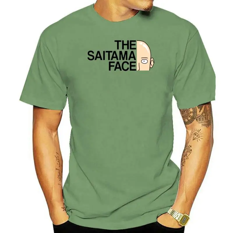 One Punch Man T Shirt 2022 Anime The Saitama Face Men White Gray Cotton Casual Short Sleeve Tee Clothing