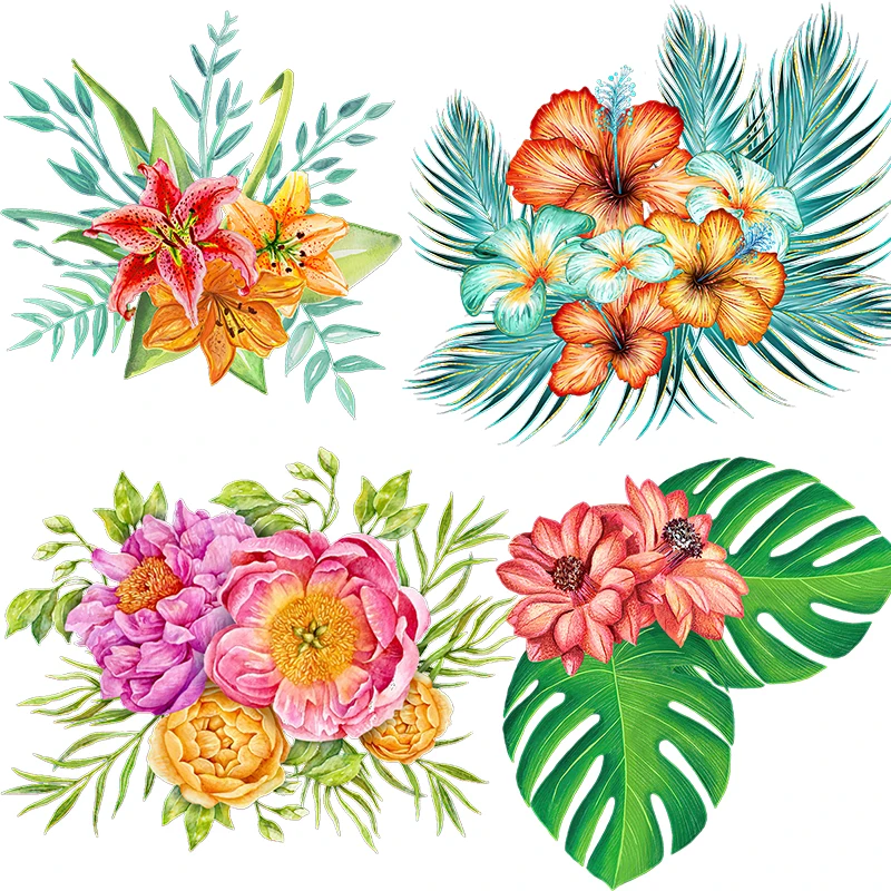 

Изысканный акварель три Ratels QCF120 ручная роспись Теплый букет Декор для комнаты наклейка