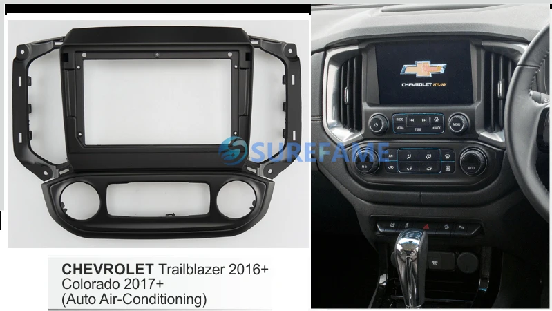 9-дюймовая Автомобильная панель Fascia Для CHEVROLET TrailBlazer 2016 + Колорадо 2017 комплект для