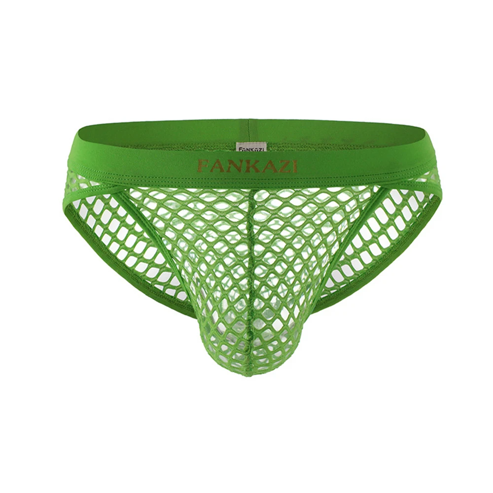

Men Underwear Underpants 1pcs Breathable Briefs Fishing Net Polyester Quick Dry Solid Color Transparent For Man