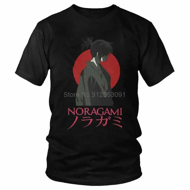 

Noragami Yato Tshirts Men Streetwear Tee Tops Cotton T Shirt Short Sleeve Anime Manga T-shirt Gift Oversized