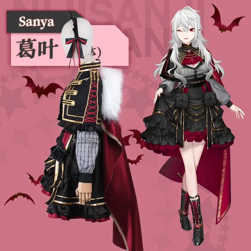 Костюм для косплея COS-HoHo из аниме VTuber Kuzuha Gamer сексуальное платье Sanya Devildom