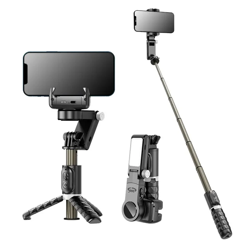 

Gimbal Stabilizer Wireless Remote Control Tripod Selfie Stick Face Tracking Fill Light Desktop Phone Holder Retractable Stand