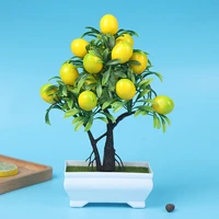 artificial lemon plants potted fake flower for home party and garden decoration home decoration accessories modern