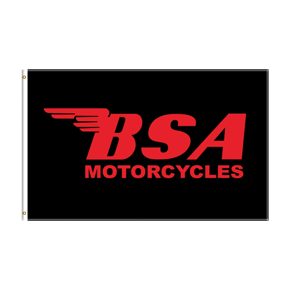 

3x5 Ft Bsa Flag Polyester Printed Motorcycles Racing Banner For Decor