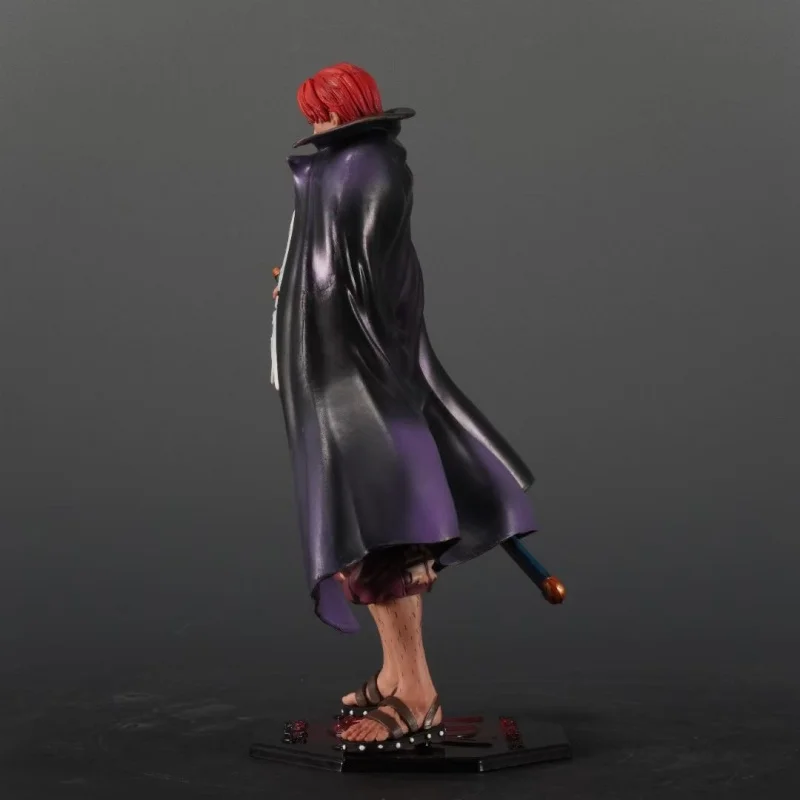 24 5 см цельная аниме-фигурка из ПВХ стоящие красные волосы Yonko Shanks рисунок с мечом
