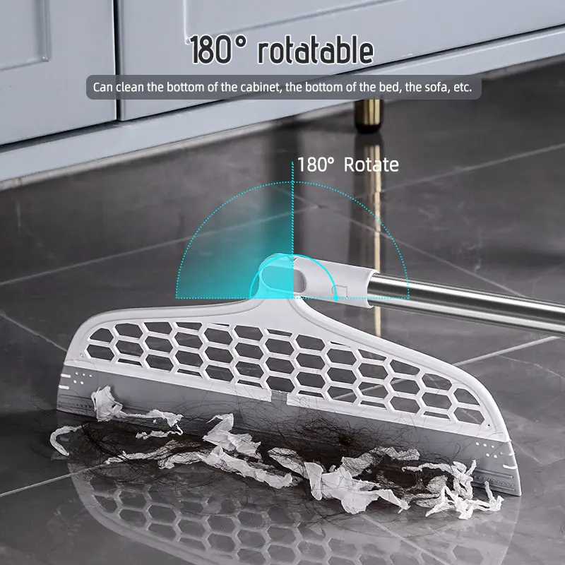 50 дюймовый Волшебный силиконовый скребок для удлинения пола чистки шерсти