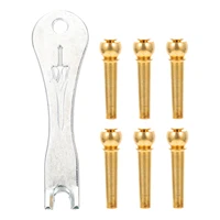 guitar bridge pin pegs acoustic string tool tuning nail parts replacement peg puller strings removal brass saddle remover 6