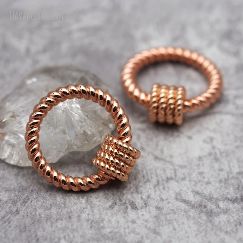 5 шт. винты цвета розового золота крючки фурнитура и компоненты для ювелирных