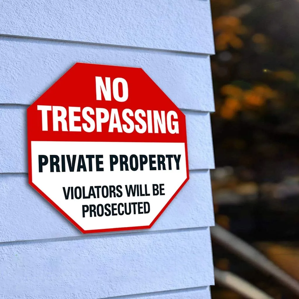 

4 18x18 Pillow Metal Poster Signs Cafe Yard Sign NO Bar TRESPASSING Garage Club Flag Organizer Storage Box Garden Sod Staples