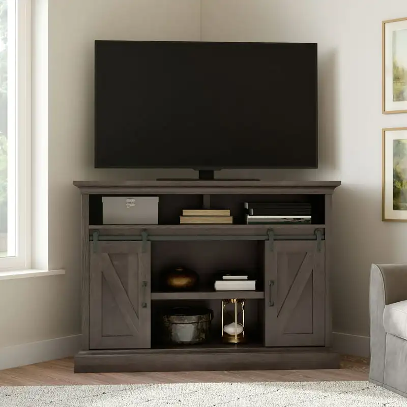 

Allston Barn Door Corner Stand for TVs to 55
