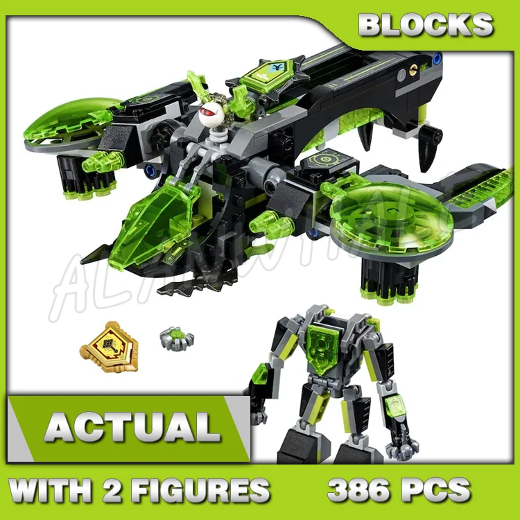 

386pcs Knights Berserker Bomber Movable Wings Detachable Winged Eye 10816 Building Blocks Set Compatible with Model