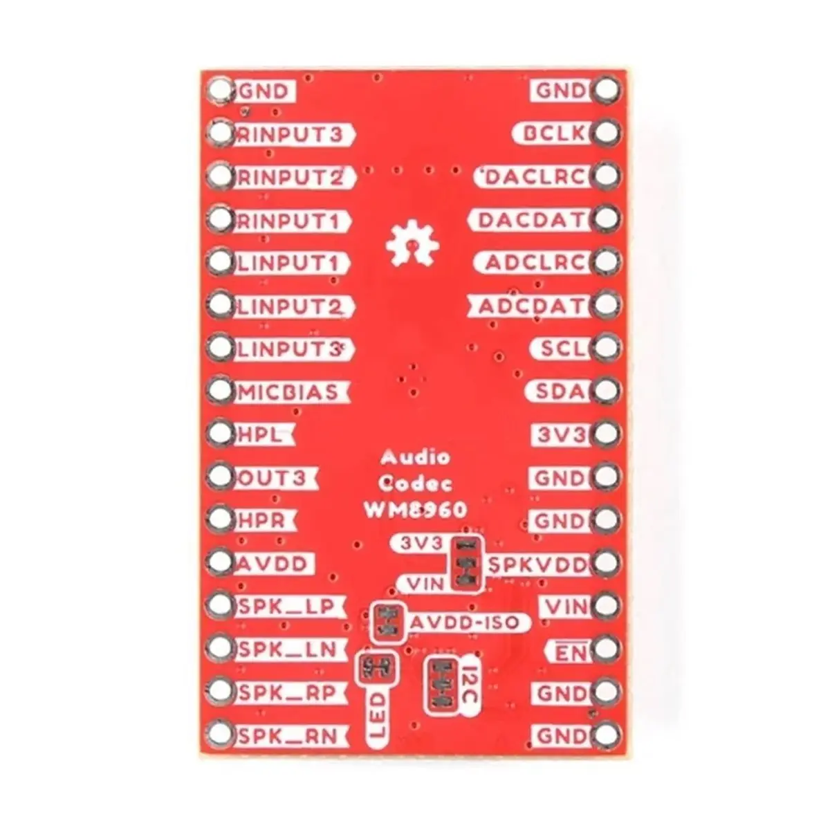 Фото (DT37) BOB-21250 Аудиокодек WM8960 Qwiic I2S Стереоаудиомодуль, плата для разработки усилителя для наушников и колонок №3