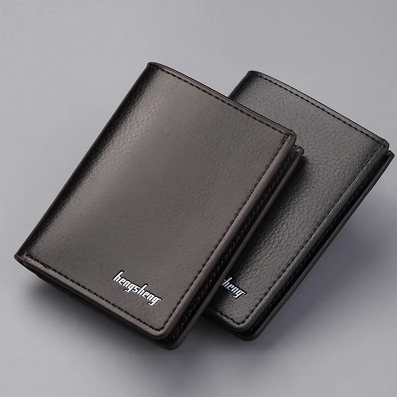 Rfid Blocking Credit Card Holder For Men Women Metal Carbon Fiber Leather Mini Wallet Men'S Pu Leather Portable Card Holder