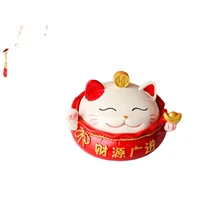 creative lucky cat ashtray home living room personality trendy girl high grade light luxury ashtray with lid prevent fly ash