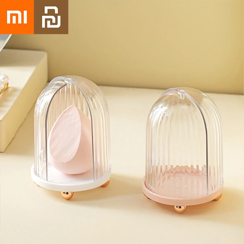 

NEW2022 Xiaomi Youpin Storage Beauty Egg Box Ventilated Dust-proof Desktop Cosmetic Storage Box Mildew-proof High Value Holiday