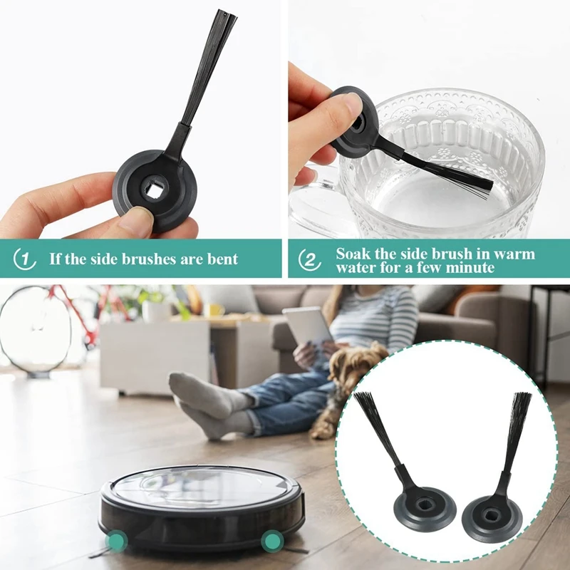 Боковые щетки RVSBK950 для робота Shark ION от Techecook — совместимые с пылесосами Robot R85 RV850