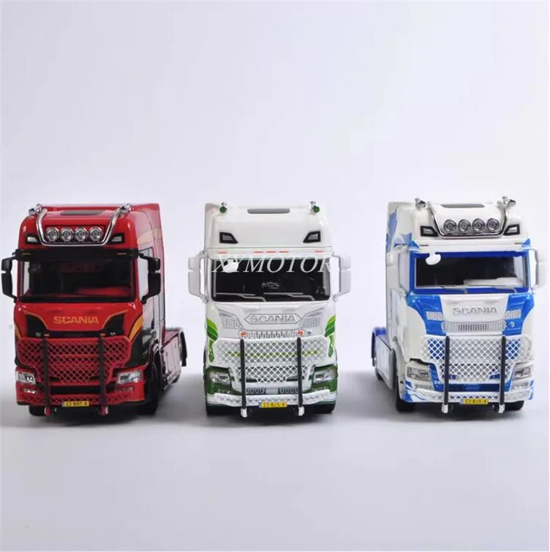 

GCD 1/64 для Scania S730 V8 грузовик-Трейлер литая металлическая Модель автомобиля игрушки подарки хобби Коллекция розовых украшений