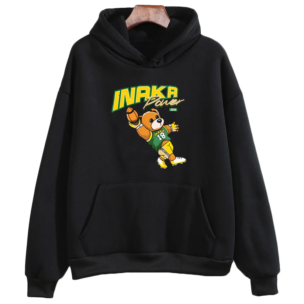 

Power Bear Women's Sports Suits Round Neck Long-sleeved Manga/Comic Hoody Autunm Winter Fleece Regular Fit Sweatshirts Harajuku