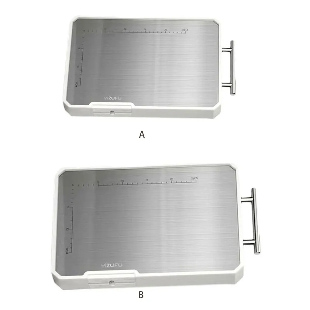 

Stainless Steel Household Cutting Board - Double-Sided For Various Uses And Rubber Package For Cutting Vegetables