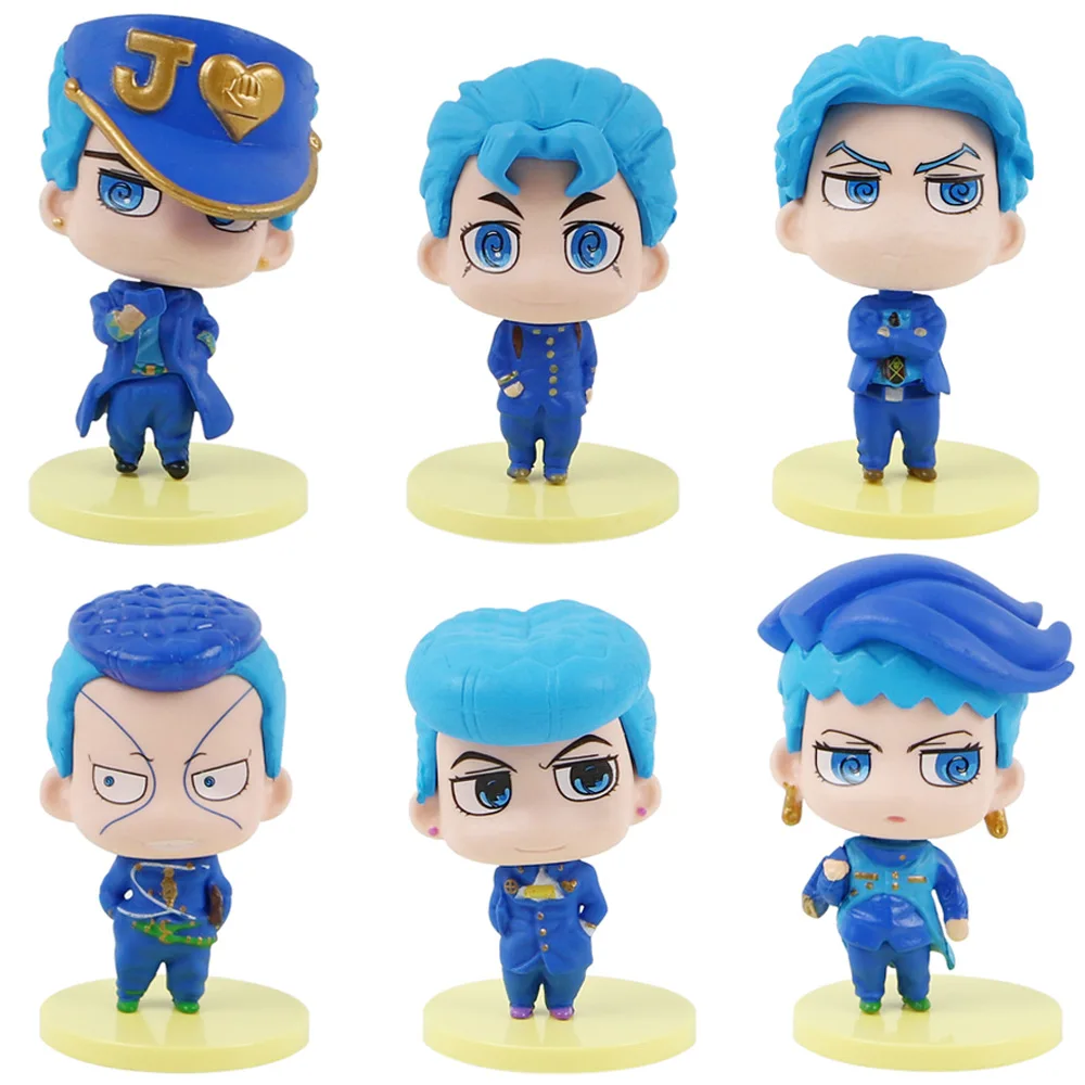 

New 6pcs/set 8cm Anime Figure JoJos BizarreAdventure Gold Experience Sticky Fingers Spice Girl PVC Action Figure Birthday Gift