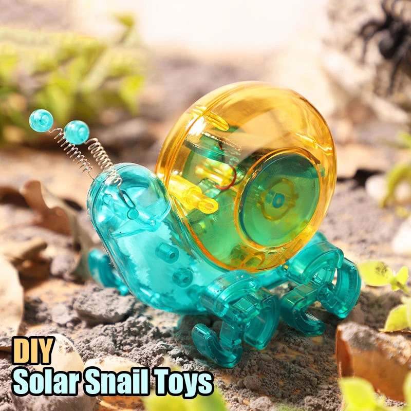 

Creative Fun Solar Snail Toy DIY Steam Science Self Loading Solar Robot Learning Tool Education Kit Toy For Kid Children's Gifts