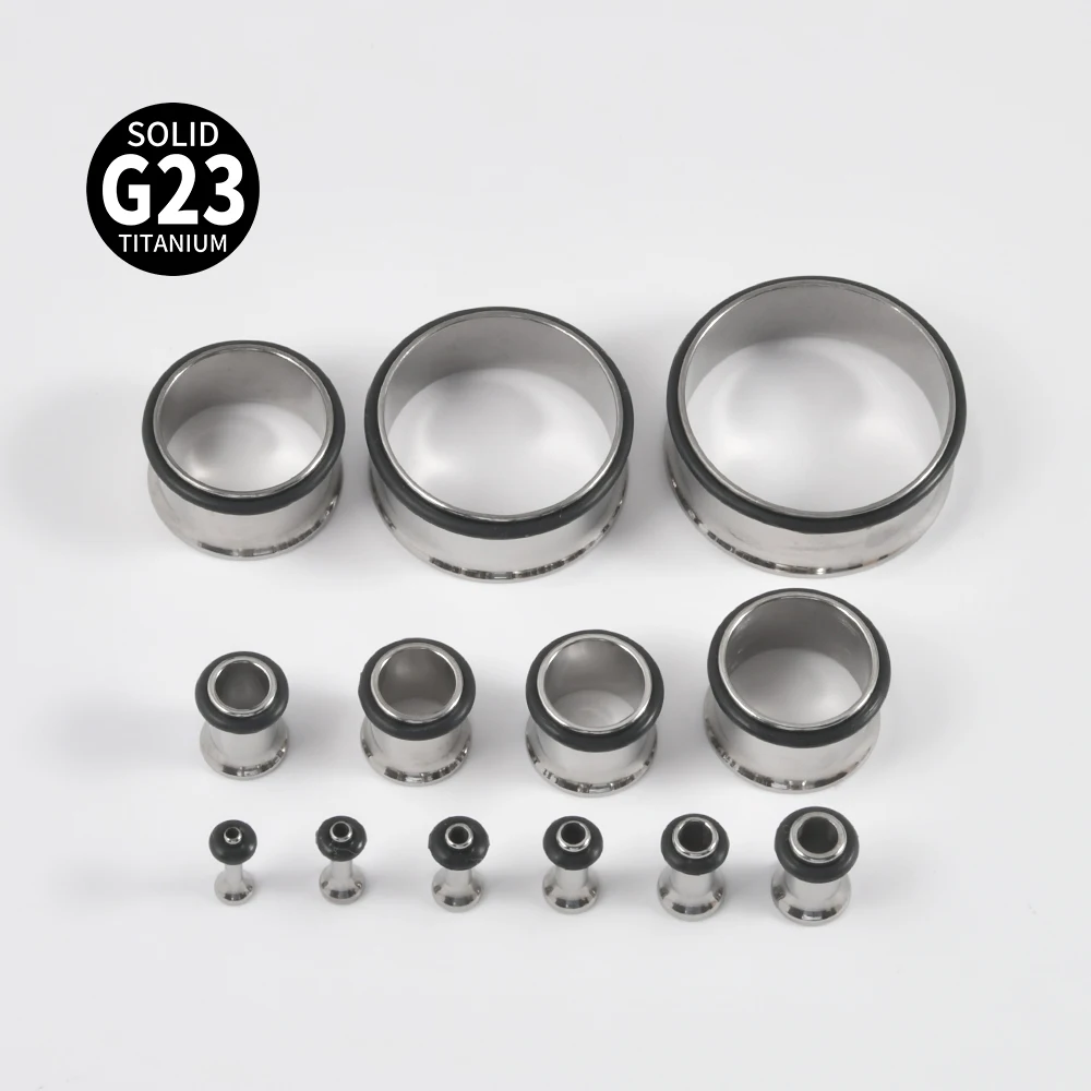 

1PC Hollow G23 Titanium Ear Gauge Ear Flesh Tunnels Plugs Stretching Ear Tunnel Expansion Body Piercing Jewelry 1.6mm-25mm
