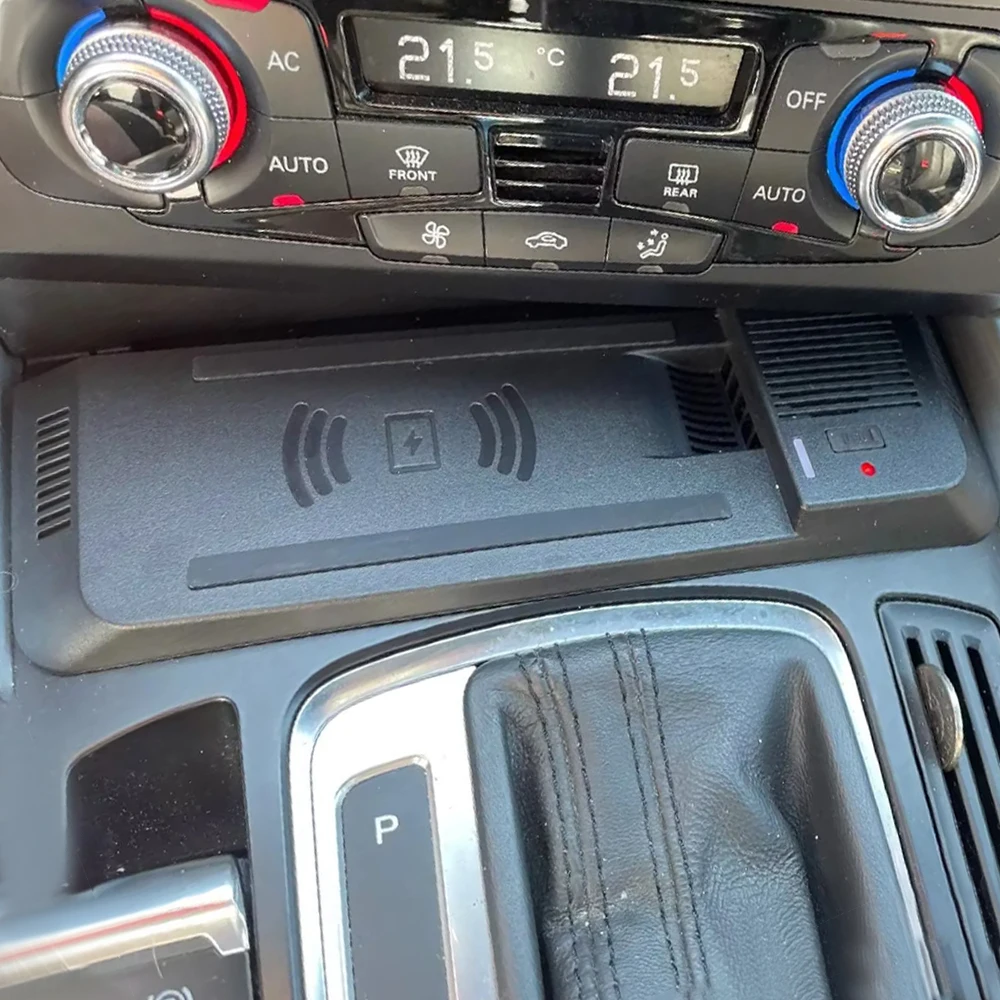 

Автомобильное быстрое беспроводное зарядное устройство для Audi A4 B8 B9 A4 Allroad A5 S5 RS5 Q5 SQ5, держатель для телефона, адаптер, зарядная панель для мобильного крепления