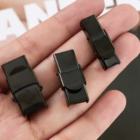 5pcs stainless steel clasp bracelets connector end clasp for flat leather cord connector diy bracelet jewelry making supplies