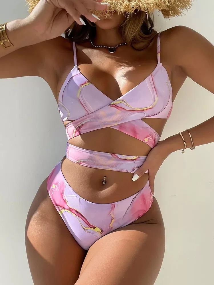

Sexy Bikini Women Swimwear Solid Bikinis 2022 Biquinis Feminino Swimsuit Women Bathing Suit Beachwear String Bikini Set Summer