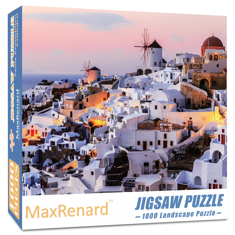 Adult Landscape Santorini Jigsaw Puzzle – 1000 Pieces by MaxRenard: Environmentally Friendly Paper Christmas Gift Toy Adult Landscape Santorini Jigsaw Puzzle – 1000 Pieces by MaxRenard: Environmentally Friendly Paper Christmas Gift Toy