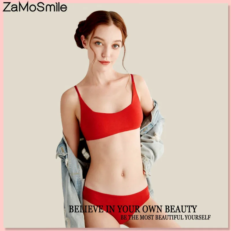 

Женский комплект с бюстгальтером с запахом, привлекательное красивое нижнее белье, тонкий дышащий бюстгальтер с запахом, бесшовный бюстгал...