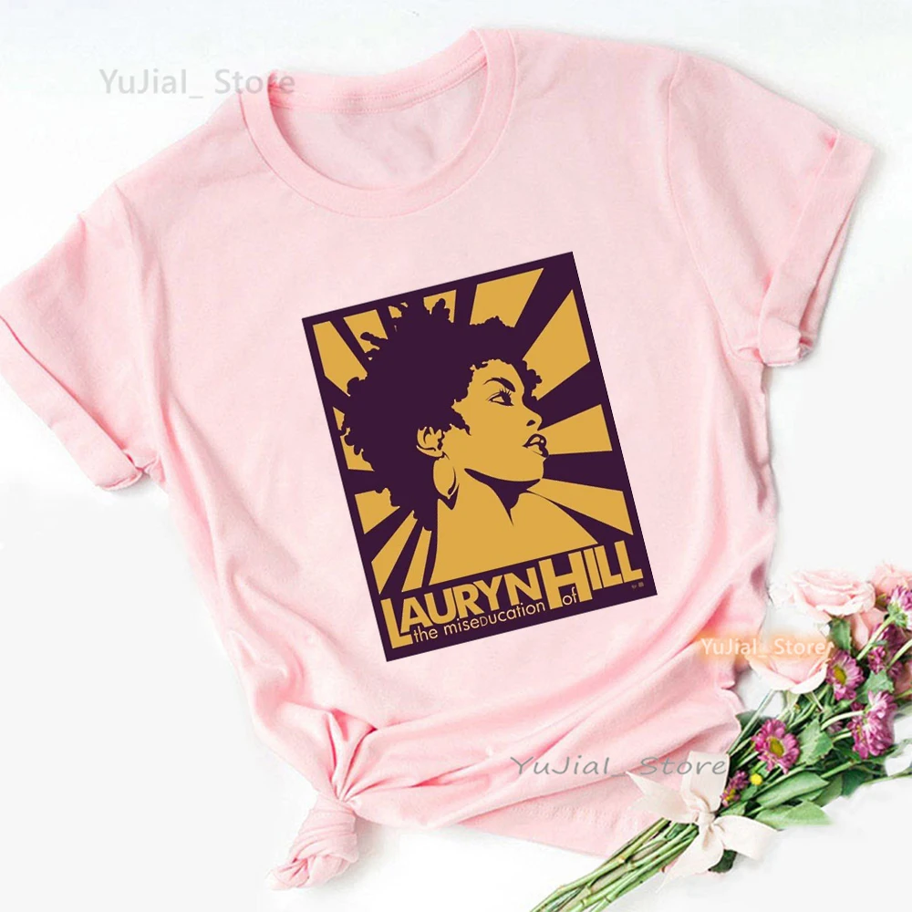 Футболка с графическим принтом Queen Lauryn Hill женская одежда футболка Fugees 2024 рубашка