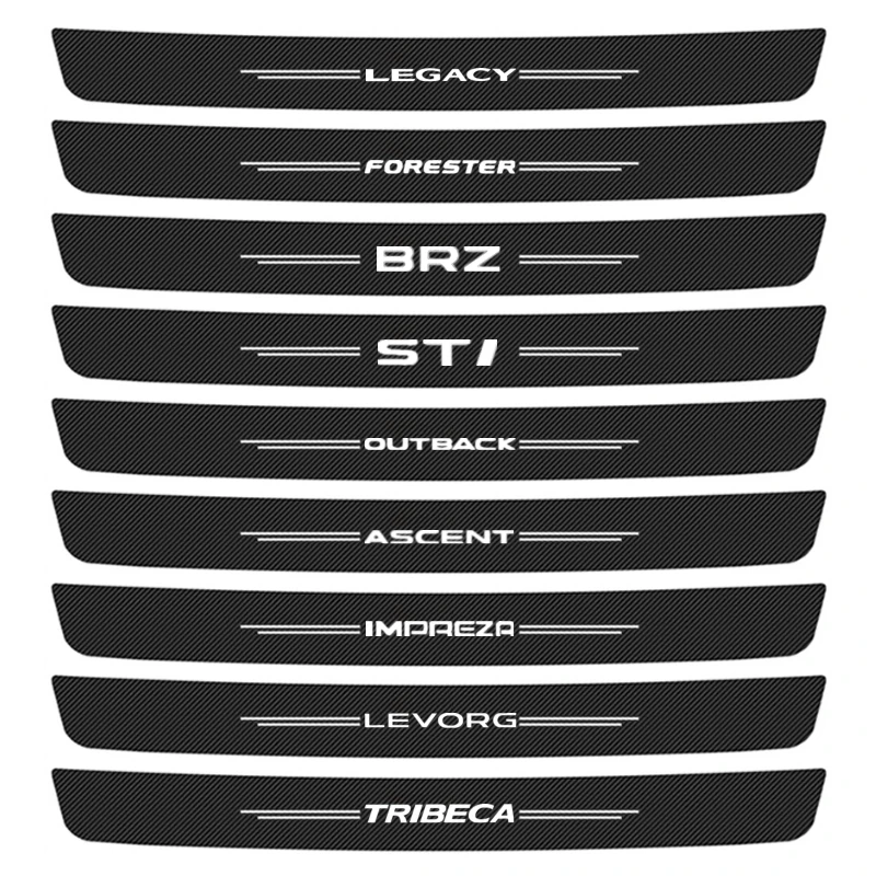 1 шт. для Subaru Outback WRX STI Forester Levorg XV Ascent Tribeca BRZ Legacy защитные наклейки на задний бампер