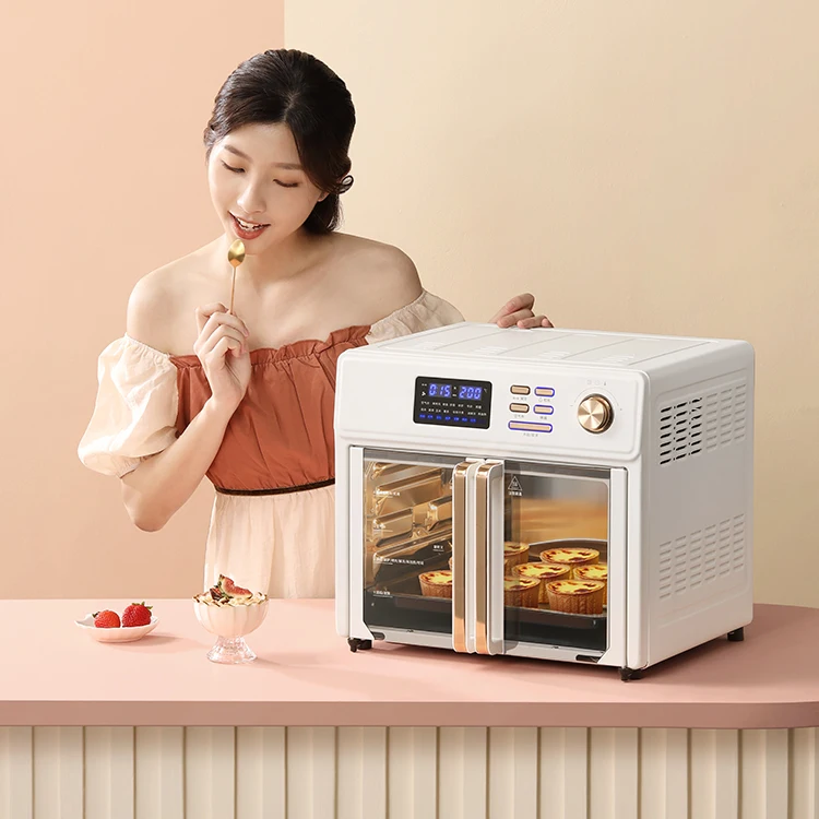 

1700W Air Steam Toaster Oven Machine Air Fryer 25L Digital Toaster Oven with window