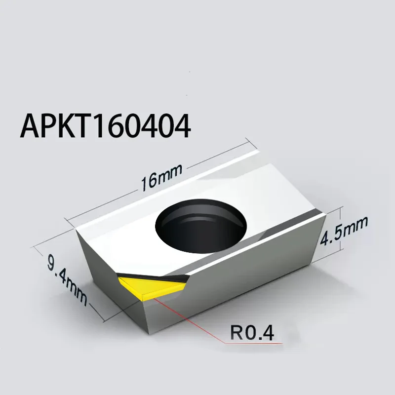 MCD Diamond APKT 160404 Вставка одиночного кристаллического токарного инструмента