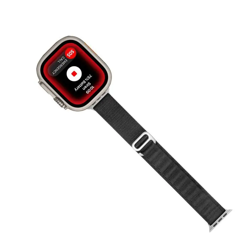 

Ремешок нейлоновый для Apple Watch, Воздухопроницаемый браслет без накапливания пота, плетеный браслет