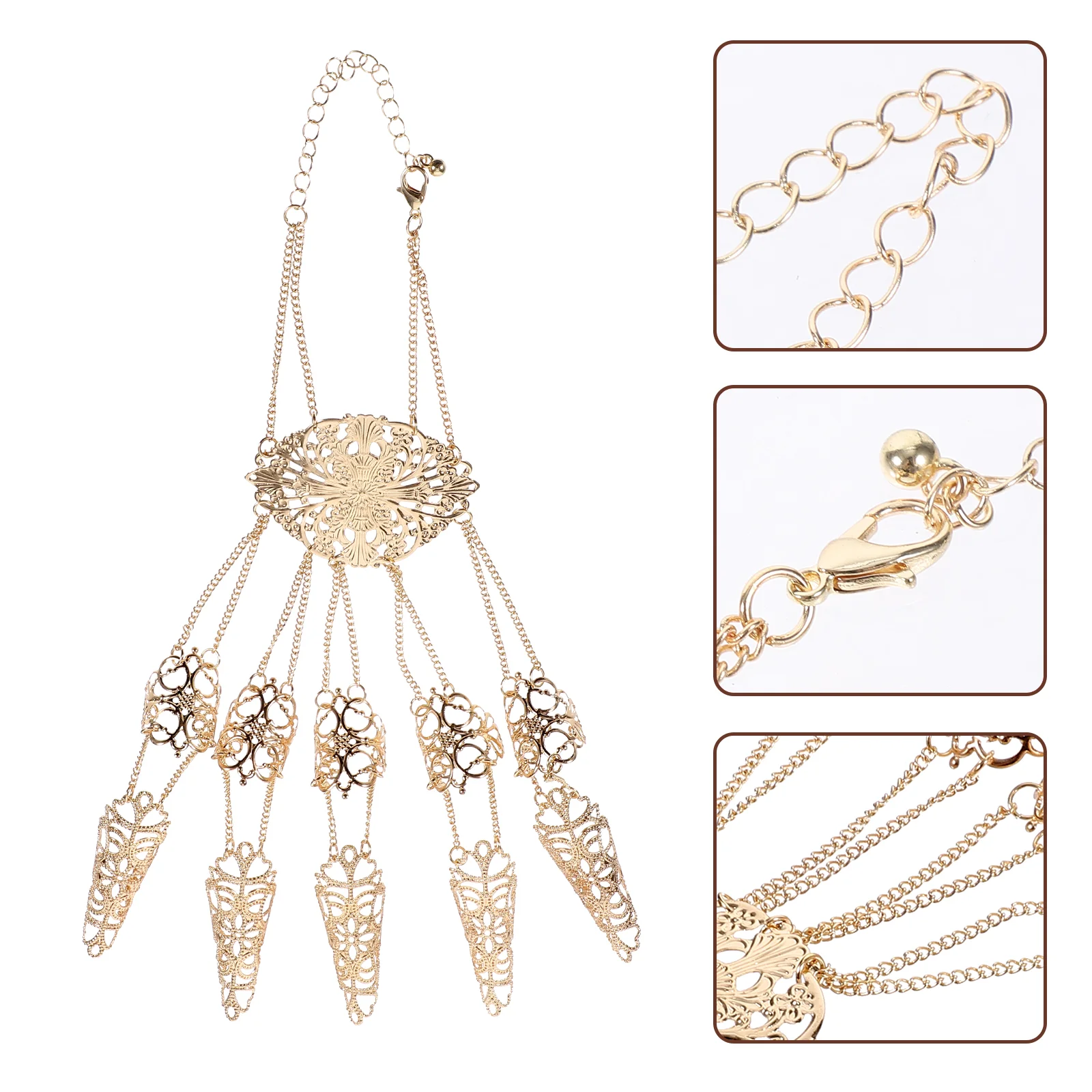 

Женский браслет-цепочка в стиле панк