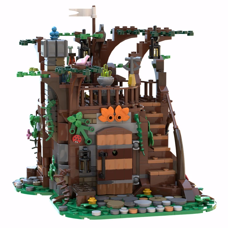 НОВЫЙ 708 шт. MOC европейский средневековый вид на улицу полая модель волшебника