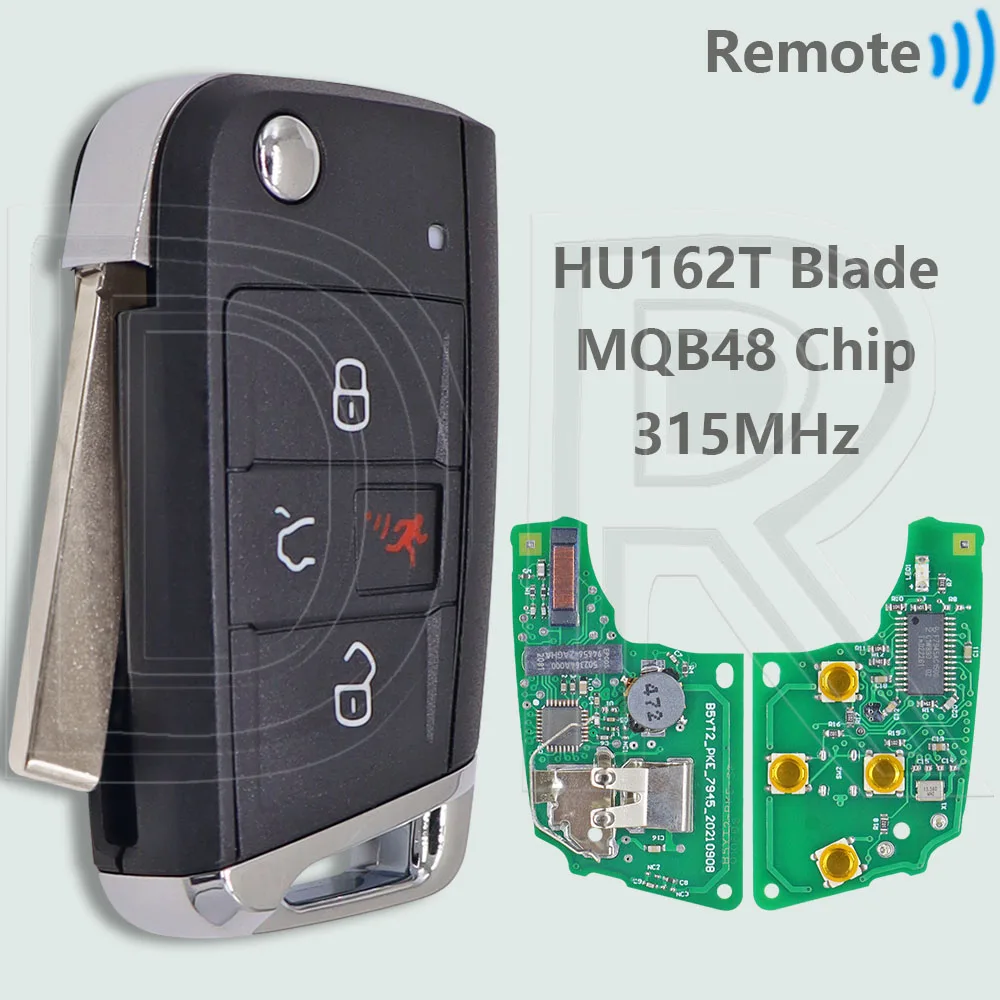 

DR 5G 6959752 BD/BE/BM MQB48 чип 315 МГц Keyless Go Flip автомобильный дистанционный ключ для VW Volkswagen Jetta Golf GTI MK7 Tiguan 2018-2021