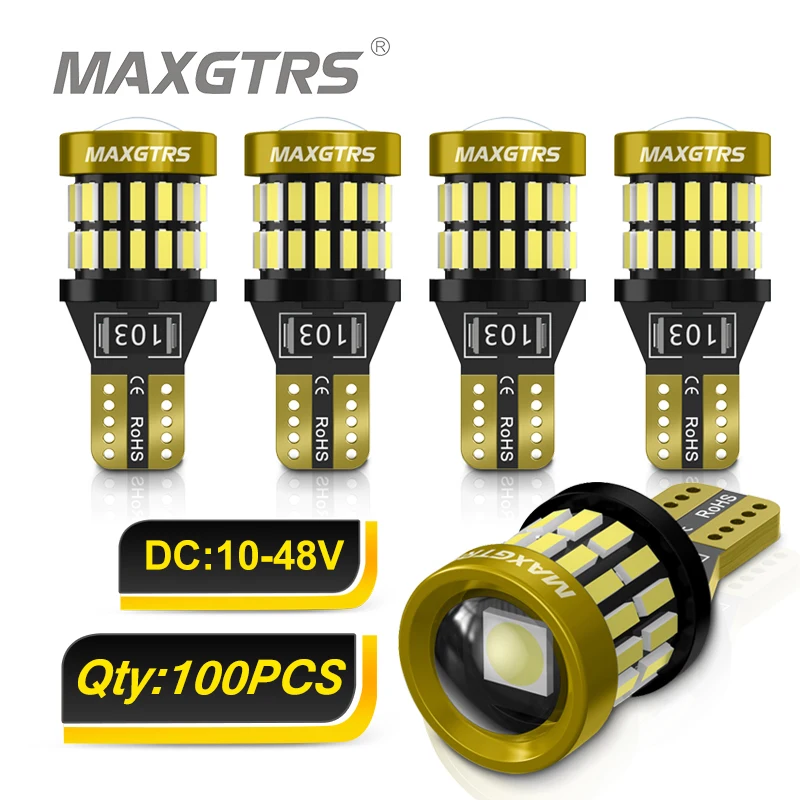 100 шт. W5W 2825 175 Φ T10 Лампы Canbus 3014 3030 SMD для парковки автомобиля освещение на 360