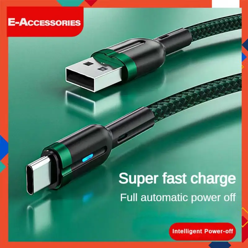 

Intelligent Power Off Micro Usb Cable With Breathing Light Magnetic Cable Fast Charging Usb Type C Usb Braided Rope