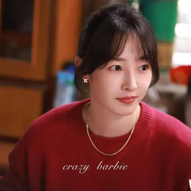 Серьги-гвоздики Good Reunion White Baihe Forward Same Sle женские серьги-гвоздики с клевером и