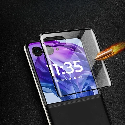3D изогнутое закаленное стекло для Motorola Moto Razr 50 Ultra Защитная пленка для экрана Moto Razr50 50Ultra с полным покрытием