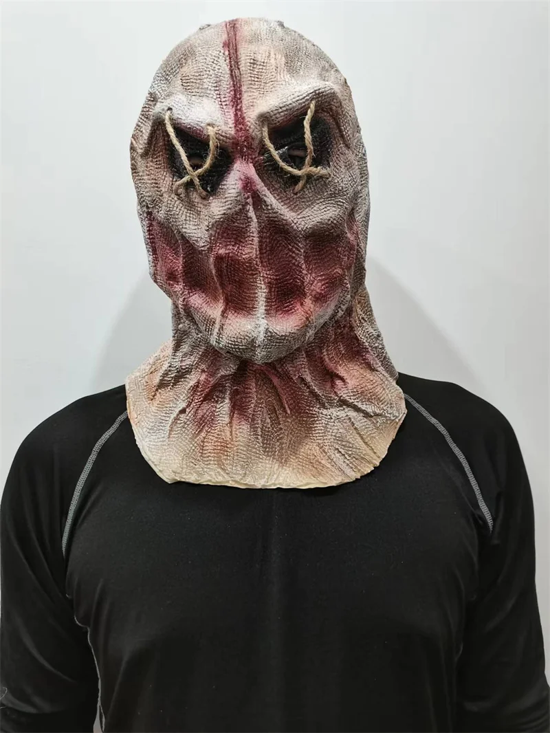 Пугал на Хэллоуин яркая маска накладка голову с перчатками шляпа костюм головной