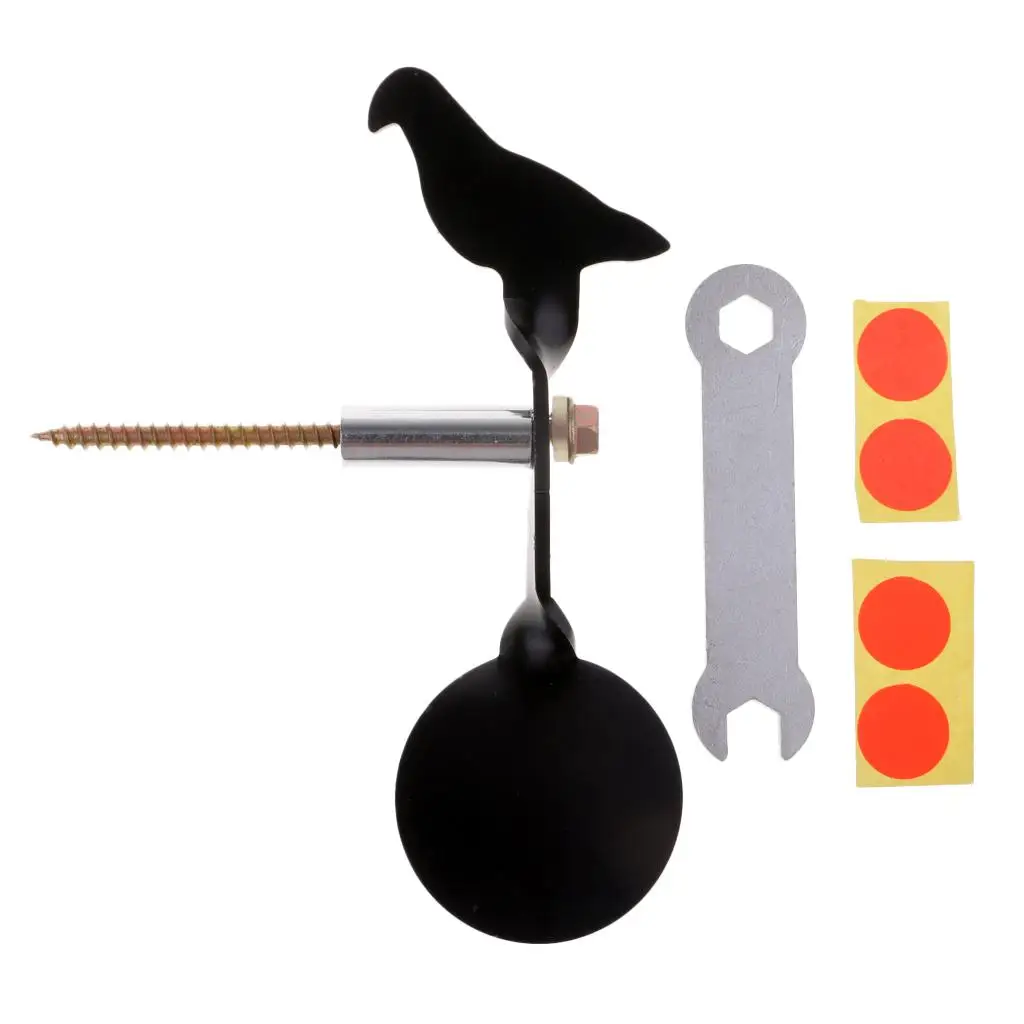 

Bird Shape Stainless Steel Target Rotate Practice Target