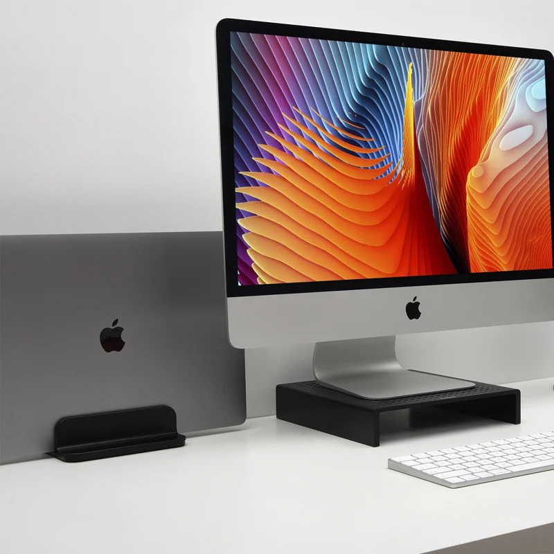 Подставка для ноутбука алюминиевая портативная регулируемая вертикальная M1 MacBook