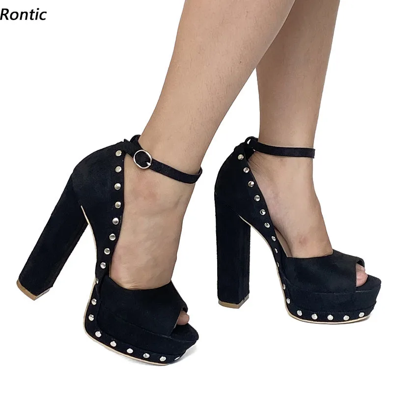 

Женские босоножки на платформе, с открытым носком, на блочном каблуке, размеры 5-20